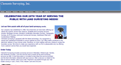 Desktop Screenshot of clementssurveying.com